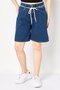 Women Washed Denim Shorts, Blue