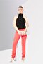 Women Slim Fit Solid Chino Pants, Red - 2