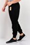 Men Regular Fit Brand Logo Jogger Pants, Black - 2