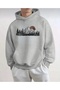 Mountain Printed Oversize Unisex Women/Men Hooded Sweatshirt