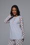 Women's Pink Winter Special Design Maternity Pajama Set 3-Piece Set - 5