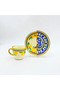 Two Patterned Lemone Series 6-Piece Coffee Set