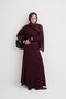 Ribbed Knitwear Skirt Set Plum - 4