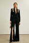 Midnight Majesty-Crystal Embellished Two-Piece Suit Set - 3