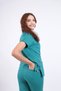 Unisex Stretch Fabric Nurse Doctor Scrubs Set Breathable Fabric Scrubs Hospital Uniform Surgical Green - 9