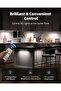 6-Pack Under Cabinet Lighting with Charging Station, Rechargeable Motion Sensor Lights, 3 Col - 4