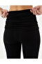 Women's Black Ecovero ™ Viscose Folding Waist Lounge Home Pants - 4