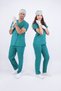 Unisex Stretch Fabric Nurse Doctor Scrubs Set Breathable Fabric Scrubs Hospital Uniform Surgical Green - 6