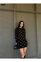 Women's Casual Knitwear Dress Mini Length Crew Neck Long Sleeve - 6