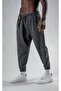 Unisex Jacquard Plaid Patterned Pleated Trousers - 4