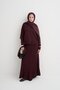 Ribbed Knitwear Skirt Set Plum - 5