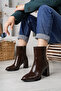 Lucas Women's Heeled Boots Platform Sole Orthopedic Oval Toe Thick Heeled Boots - 2