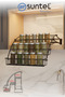 Spice Organizer Folding 3-Tier Spice Rack Cabinet Shelf Model Stand Lizaline Easyreach - 4