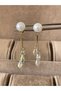 316 L Surgical Steel Pearl Varovski Shiny Stone Evening Dress Design Steel Earrings
