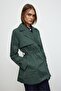 Mora Short Trench Coat Green - 8