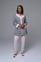Women's Powder-Colored Front-Buttoned Winter Special Design Maternity Pajama Set, 3-Piece Set