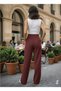 Women's Black High Waist Fit Palazzo Pants - 3