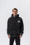 Men's Mma Printed Hooded Oversize Hoodie Black - 2