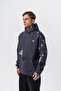 Men's No Perch Embroidered Hooded Oversize Hoodie Smoked - 2