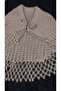 Hand Knitted Dowry Shawl Crochet Shawl/ Bridal Shawl/ Knitted Shawl/Handmade Shawl/ Knitted/Crochet Embroidered/Glitter Thread Oval