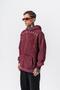 Men's Muse Printed Washable Hooded Oversize Hoodie Burgundy - 2