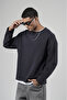 Trend Biz Oversize Pis Collar Men's Plain Sweatshirt - 5