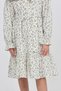 Girls' Bow Collar Waist Belted Floral Print Flared Skirt Dress 12301 - 3