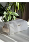 Handmade Off-White Velvet Makeup Bag Orven Collection Fog - 6