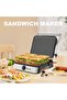 4-Slice Panini Sandwich Maker & Electric Grill 2200W (ST-9399) with Adjustable Temperature - 2