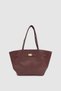 Ferny Belt, Buckle and Stitching Detailed Arm and Shoulder Bag Burgundy