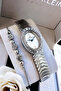 Original Oval Case Women's Wristwatch, Waterproof Silver Color Steel Band - Bracelet Gift Dkby2051C5