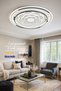 Lucent Modern Plafonyer Yuvarlak Çiçek Detaylı Avize - 3