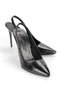 Zerina Black Patent Leather Flexible Soft Non-Slip Sole Thin Heels (11cm) Women's Stiletto - 3