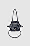 Ferny Belt, Buckle and Stitching Detailed Arm and Shoulder Bag Black - 6