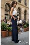 Black Velcro Palazzo High-Waist Adjustable-Waist Wide-Leg puqaq - 2