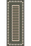 شال جانجان بنمط هندسي إيقاعي - أخضر - بنمط الشفق - 70x190 سم - 5