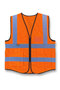 High Visibility Multi Use Vest Safety and Utility in Bright Orange