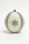 15 cm Plush Ball Sparkling Silver Striped Christmas Tree Ornament Large Pine Tree Ornament with Snowflake Pattern - 3