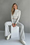 Set of 2 - Fishing Collar Long Sleeve Crop with Sharpened Edges, Spanish Legging Style Tights