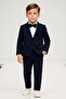 Boy's Zr Suit with Jacket / Jacket, Pants, Shirt, and Bow Tie Is Slim Fit - 3