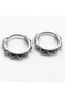 Nail Design Ring-Passable 316L Stainless & Non-Tarnish Steel Earrings Pair