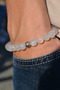 Moonstone Bracelet Natural 8mm Unisex Aaa Quality White 21cm Round Cut Sezgi Stone - 4