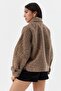 Short Cashmere Coat Brown - 5