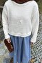 Striped Fisherman Sweater Natural - 3