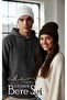 Unisex Folded White, Brown 2-Piece Beanie Set Ekebereseti̇2Li̇yeni̇ - 3