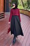 Crew Neck Short Cardigan Burgundy