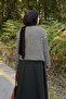 Thin Striped Knitwear Cardigan Black - 4