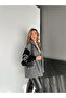 Anthracite Sleeves Knitwear Boucle Coat - 6