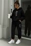 Heart Road Printed Unisex Women/Men Hooded Oversize Bottom/Top Tracksuit Set