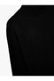 Soft Textured Stand Collar Long Sleeve Knitwear Sweater - 3
